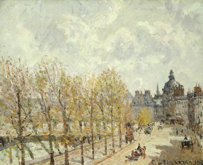 Der Malaquais-Kai am Morgen, sonniges Wetter von Camille Jacob Pissarro